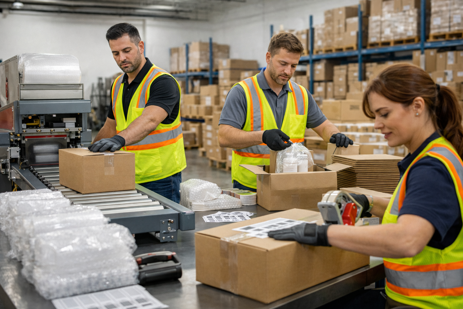 Packing and outbound prep station